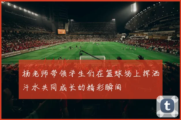 杨老师带领学生们在篮球场上挥洒汗水共同成长的精彩瞬间